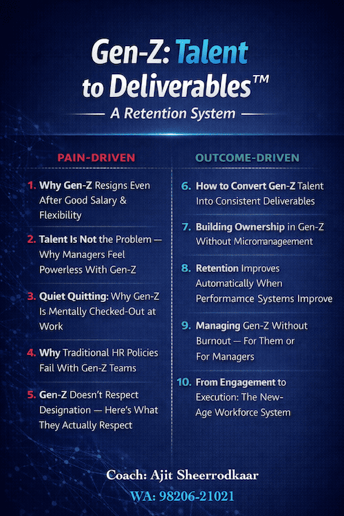 Gen-Z Talent to Deliverables, A Retention System